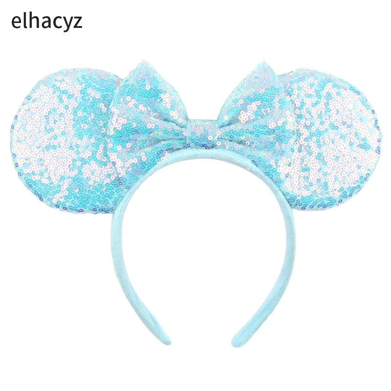 Disney-Clássico Dot Bow Headband para Mulheres e Meninas, Tamanho Grande, Orelhas Minnie Mouse, Festa Hairband, Acessórios para Cabelo DIY, Festival, Park Trip, Quente