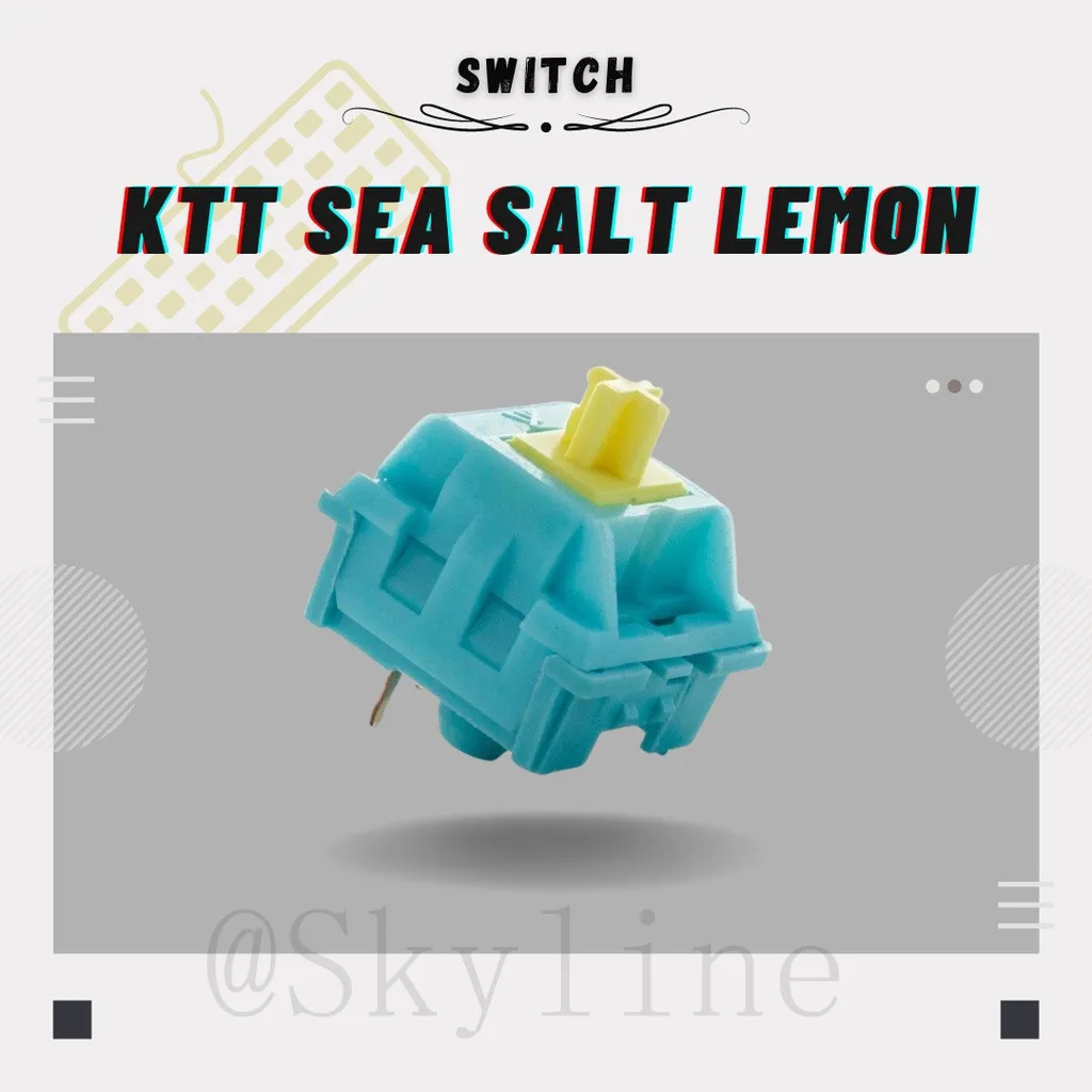 KTT Sea Salt Lemon Linear Switches Switch for Mechanical or Gaming