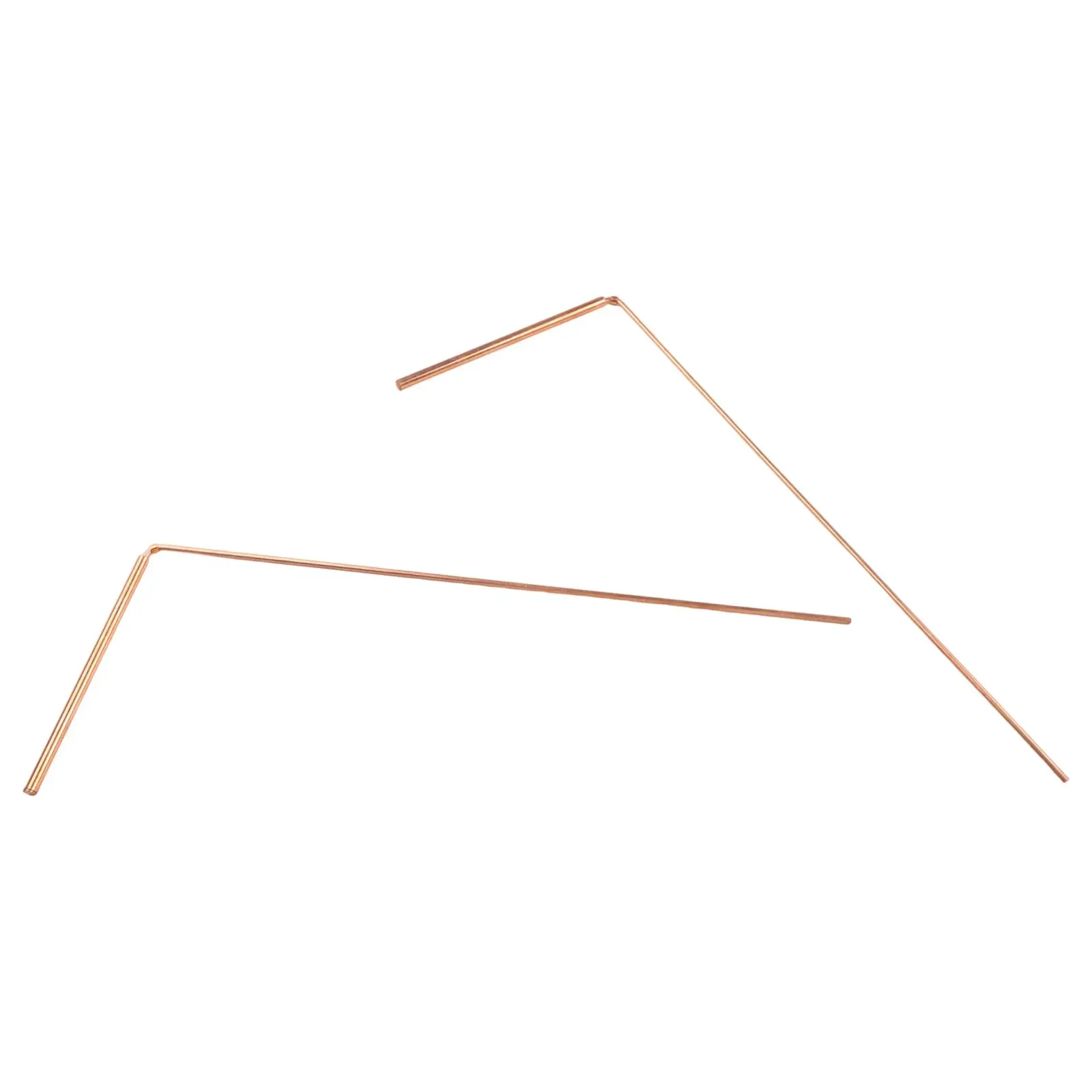 2pcs 99.9% Copper Dowsing Rod Psychic And Divination Copper Pendulum Kit Portable Dragon Seeking Detachable Tool
