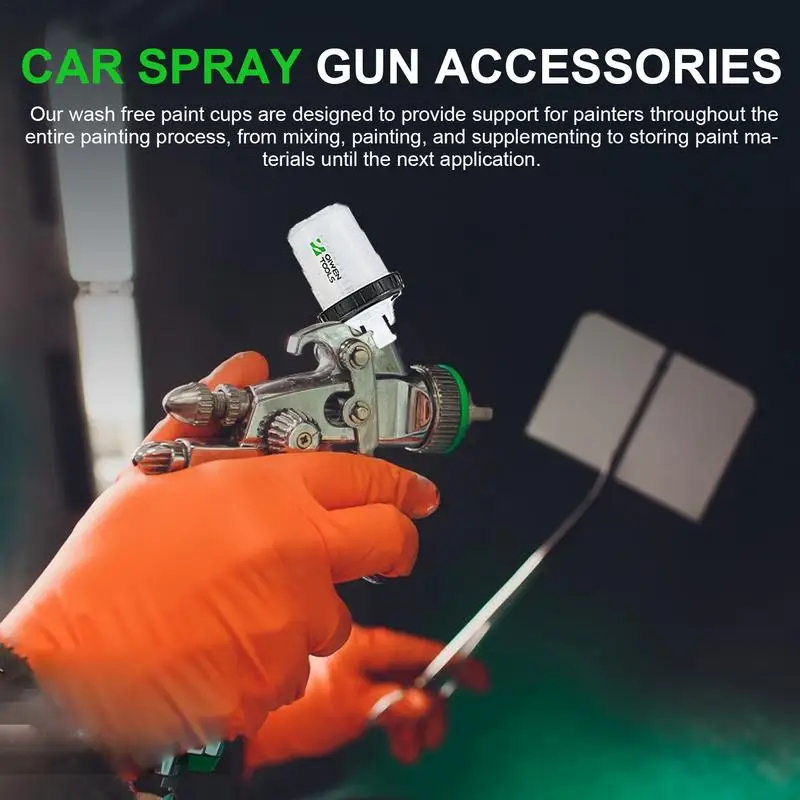 Automotive Paint Mixing Cups Car Painting Kit With Clear Scale Paint Tools & Equipment With 50 Cup & Lids System Spray Guns