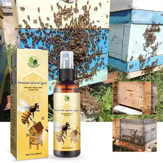 Méh Könnyű Vonzerő Spray 60 Ml Csali Mézes Szerszám Vonzza A Kolónia Csapdákat Kültéri Talaj Pollen Illata -T