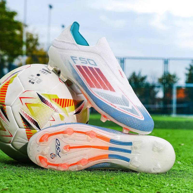Men's Ultralight Breathable Football Boots - Long Spike Futsal and Indoor Soccer Shoes
