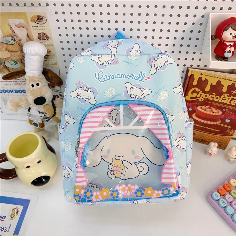 

Sanrio Bag Kuromi Cinnamoroll My Melod Children Schoolbag Backpack Cute Sanrio New Cartoon Double Shoulder Bags Kids Gifts Toys