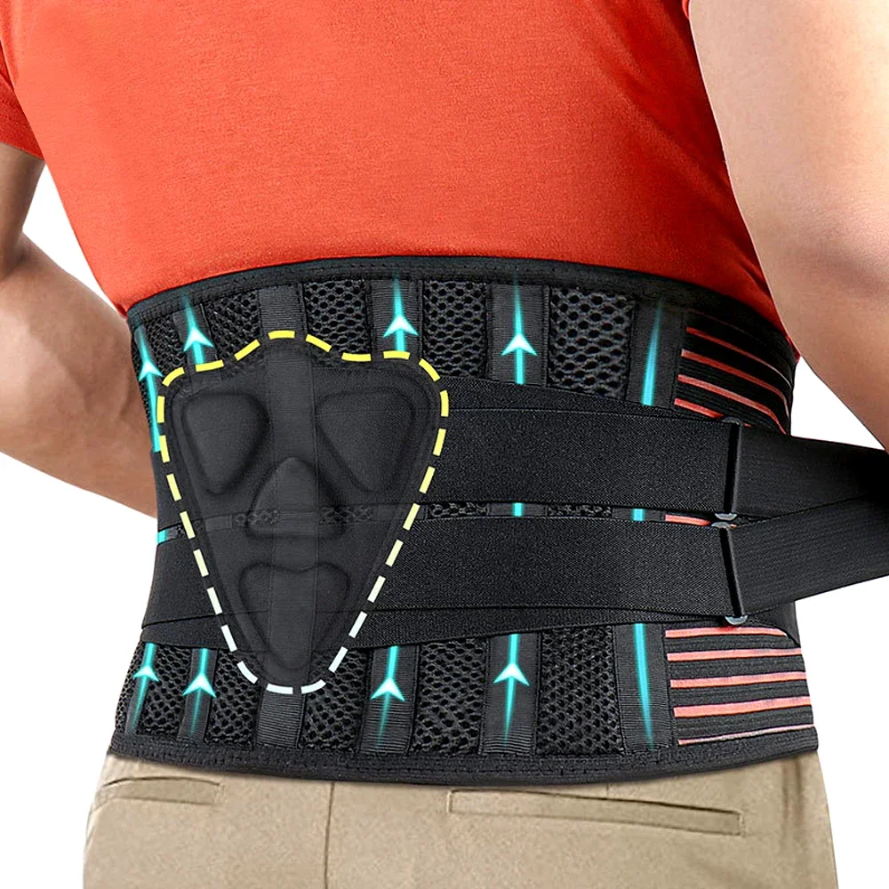 Lower Back Brace with 6 Stays Anti-skid Orthopedic Lumbar Support 1