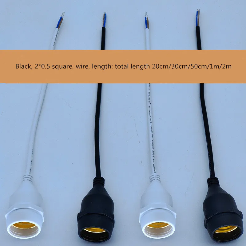 E27 Outdoor LED String Lights Waterproof LED Lamp Head Holder Pure Copper for Garden Vintage Patio Wedding Party