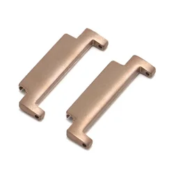 Universal Quick Release Strap Metal Connectors - Watch Band Accessories with Spring Bars - 20 - 22mm (Rose Gold)