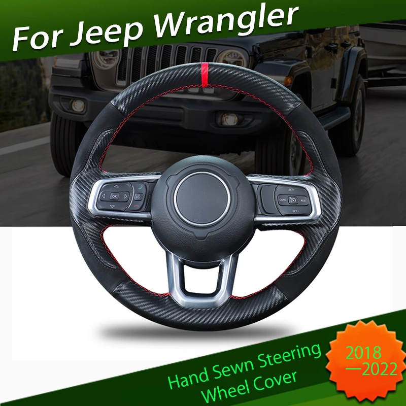 Steering Wheel Cover Suitable for Jeep JL Wrangler 4xe 2018 2022