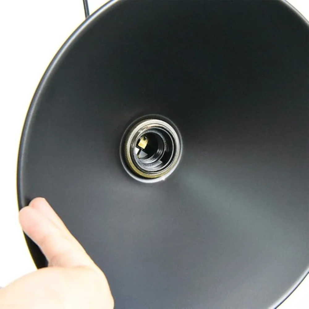 Black Vintage Pendant Light Loft Retro Chandelier Pendant Lamp E27 Base Industrial Hanging Light Edison Lighting for Living Room