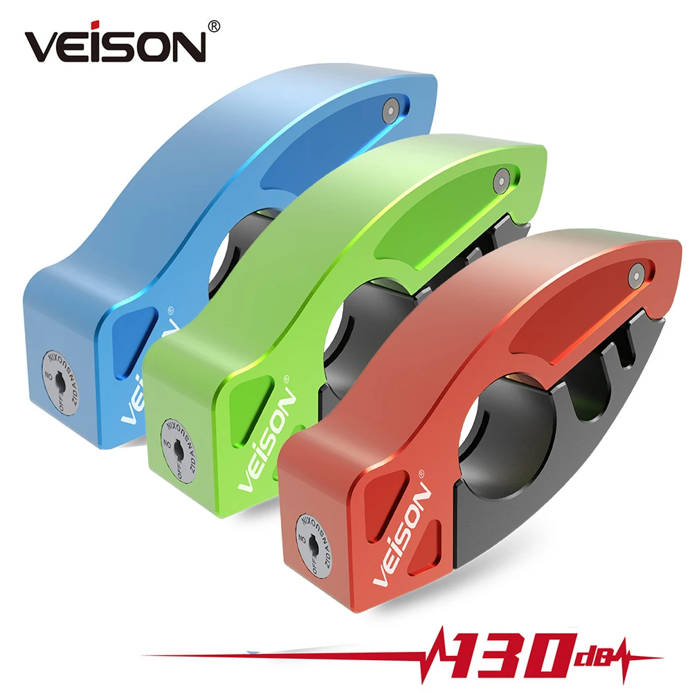 Veison ปลุก130db คำเตือนความปลอดภัยกุญแจรถจักรยานยนต์ Scooter เบรคความปลอดภัย Handlebar ล็อค Anti-Theft กันน้ำ 1