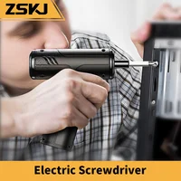 Zten Electric screwdriver, rechargeable household screwdriver, small lithium battery batch, multifunctional screwdriver tool set