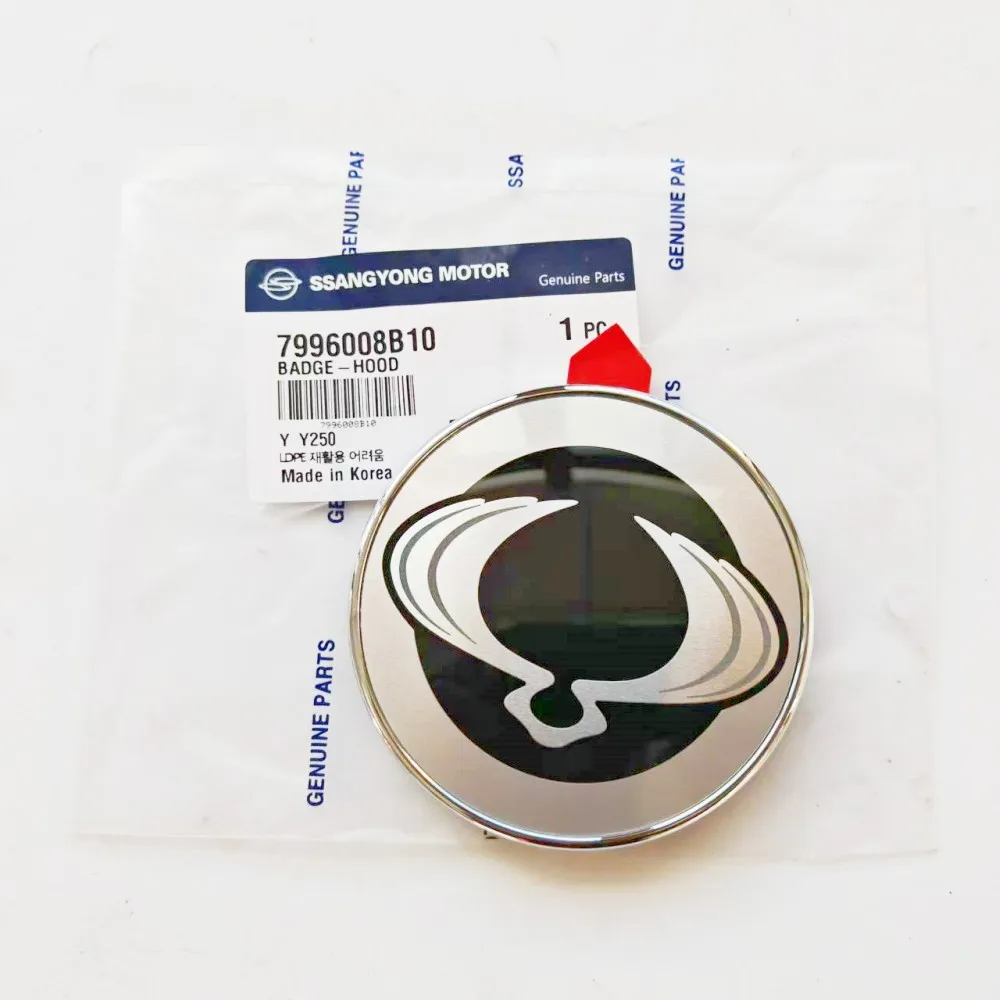 7996008B10 for Bonnet Wing Emblem Badge for Ssangyong 2006-2008 Rexton Parts