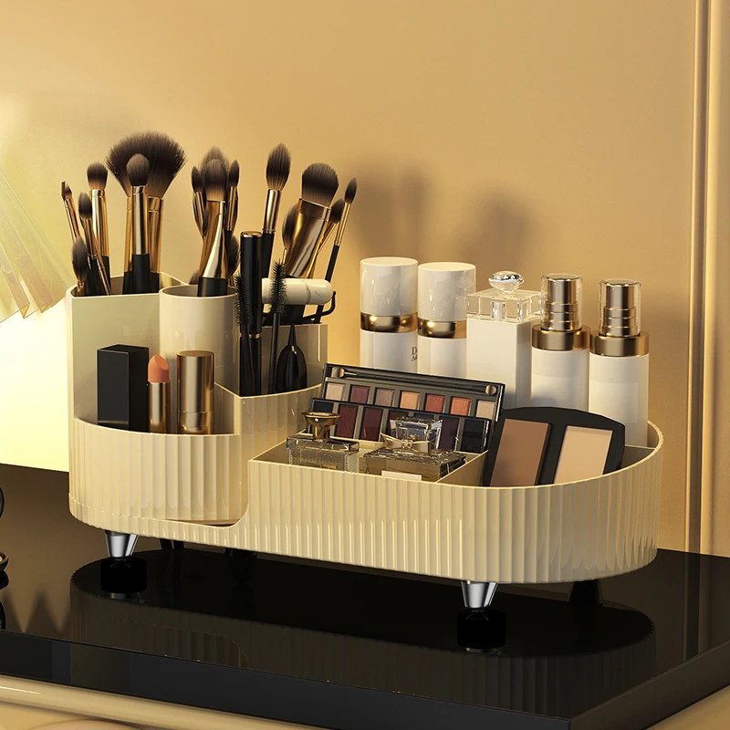 Makeup Organizer Makeup Storage Box Cosmetic Storage Box Cosmetics Shelf Storage Box Cosmetics Storage Box Rotating Dresser Large Capacity Lipstick Eye Shadow And Powder Rack