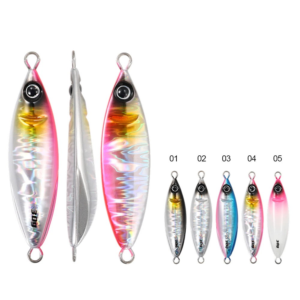 JIGGING PRO Ko Zakana SL Metall Jig 20g 30g 40g 60g Micro Super Licht Jigging Köder Lange Casting Löffel Shore Langsam Jigging Köder – Detail 6