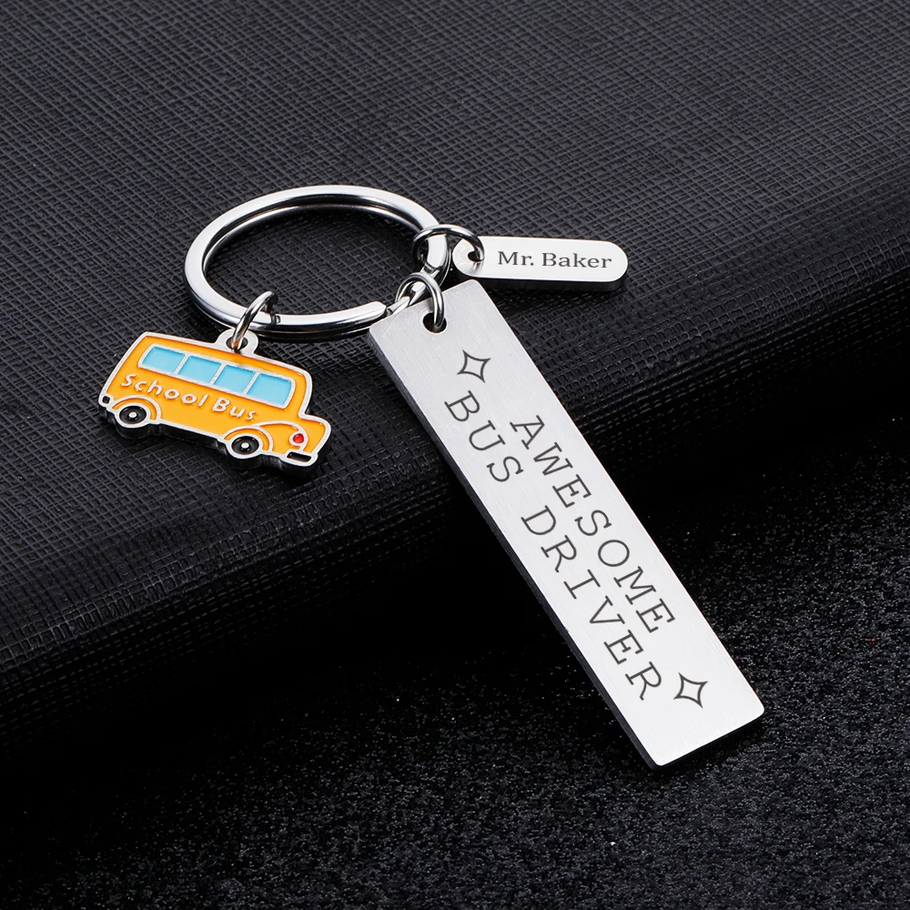 

Брелок для ключей с именем водителя автобуса