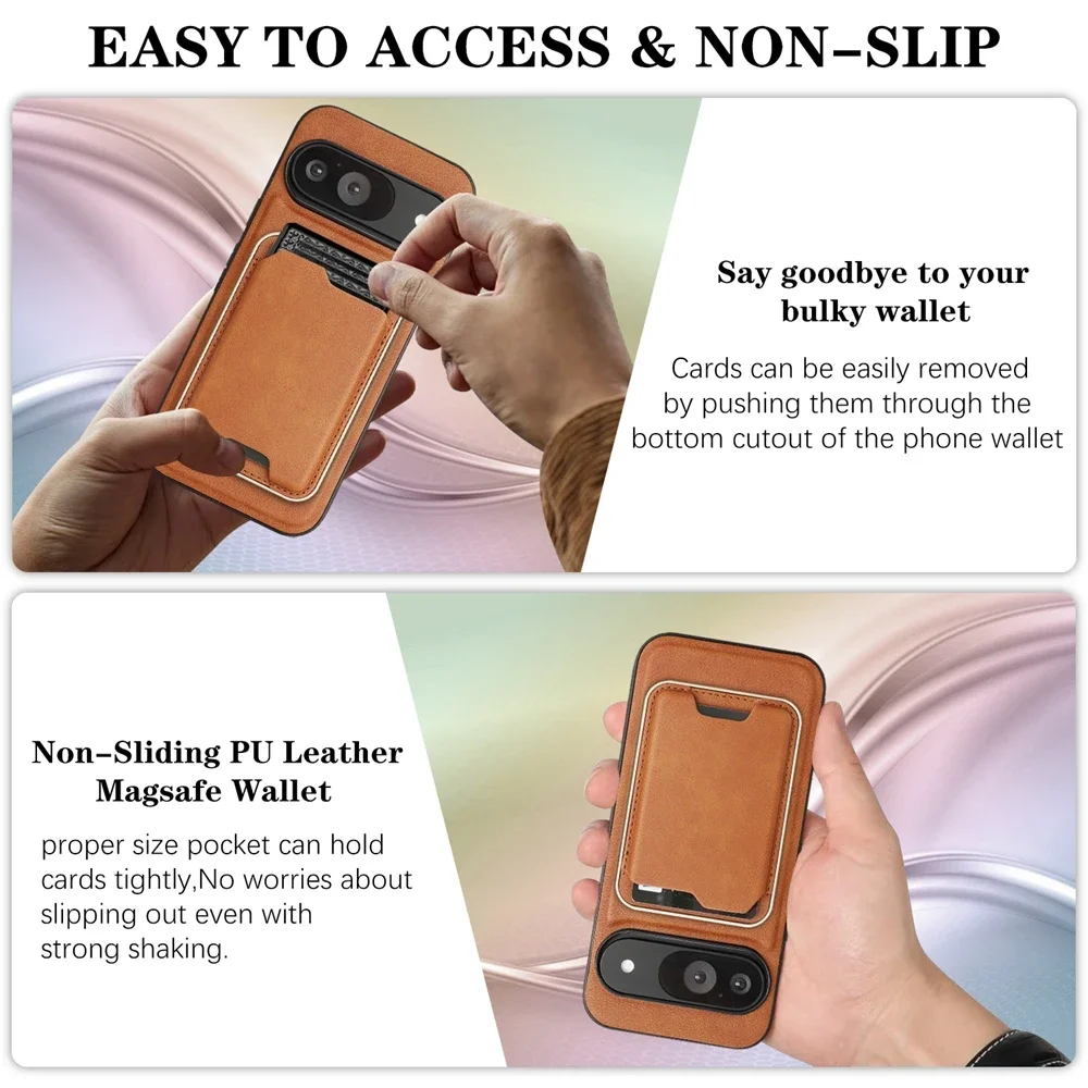 Magnetic Leather 2-in-1 Phone Case with Card Slot Holder