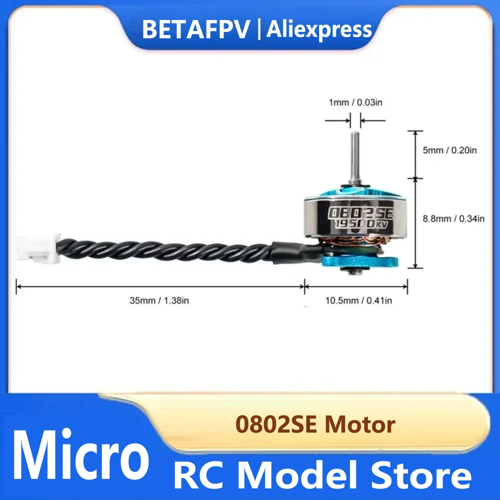 Moteurs Brushless 0802SE 19500KV 4/8PCS pour Drone FPV Whoop 1S