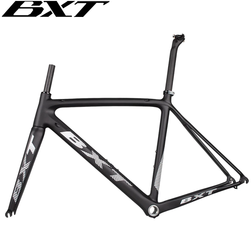 BXT ・カーボンピストバイクフレームマットブラック BXT-カーボンファイバー固定ギアバイク,シングルチェーン