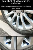 Aluminum Alloy Car Wheel Tire Valve Caps Tyre Rim Stem Covers Airdust Waterproof For Automobiles Motorcycles Trucks Bikes 2