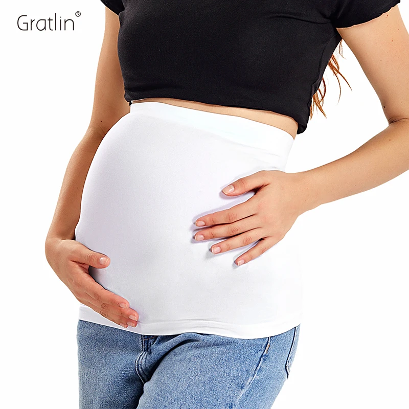 Gratlin Elastic Maternity Seamless Pregnancy Belly Band Waist Extenders