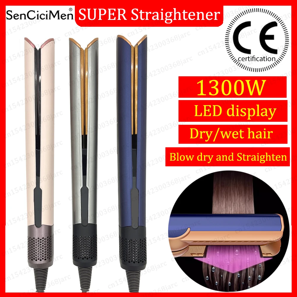 2 IN 1 Professional Hair Straightener Hair Dryer Heat-Up Flat Iron Negative Ion Iron Long-Lasting Styling 220V Straightener hair dryer air hair styler hair styling set hair styler
