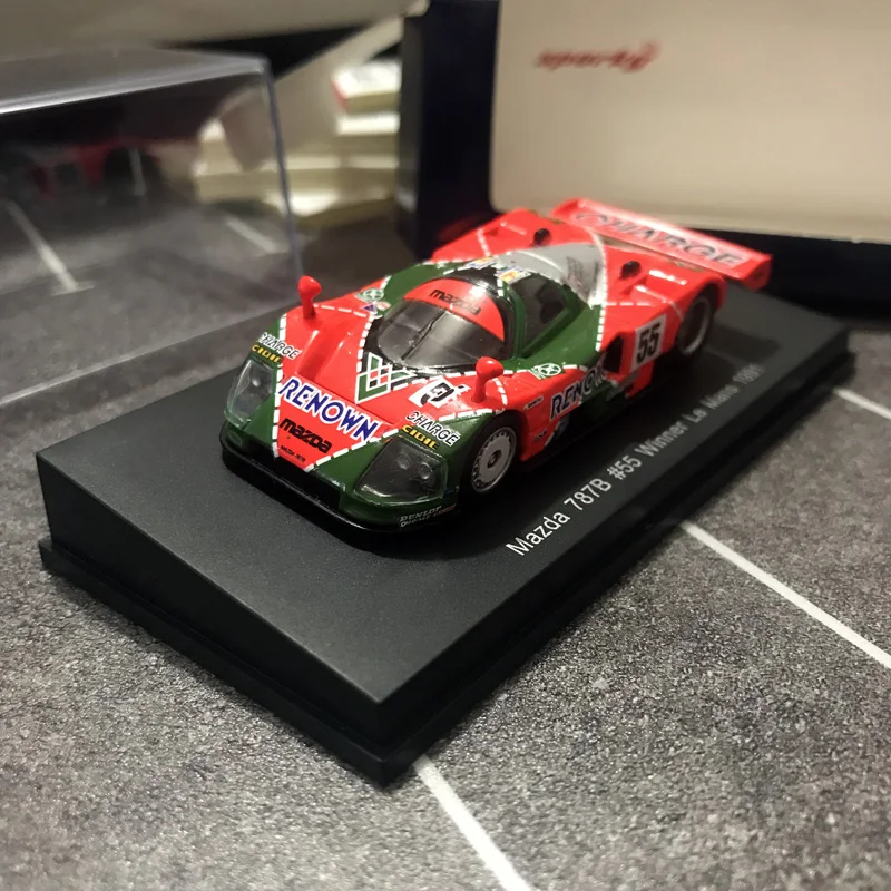 SPARK 1:64 1991 Mazda 787B Le Mans No. 55 24H Winner Alloy Car Model |