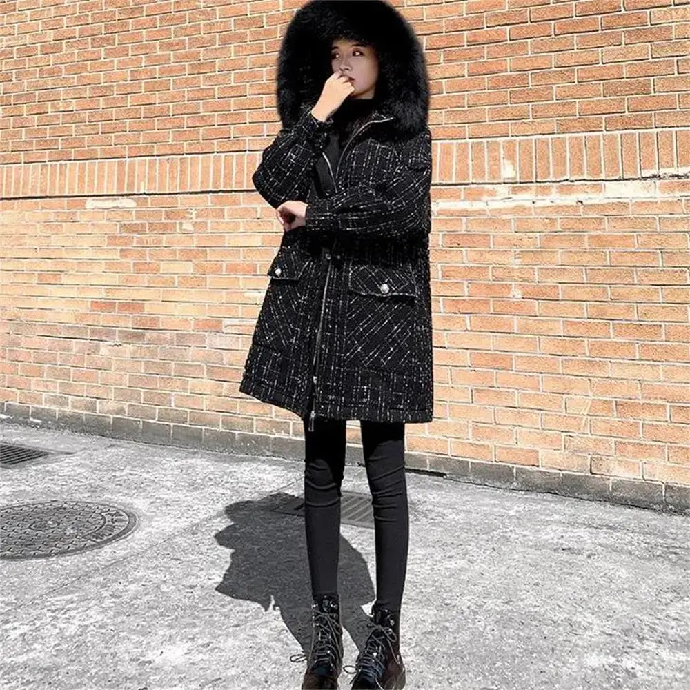 2024-new-winter-imitation-fur-fox-collar-down-coat-women-down-jacket-women-cotton-parka-warm-outerwear-thick-hooded-clothing