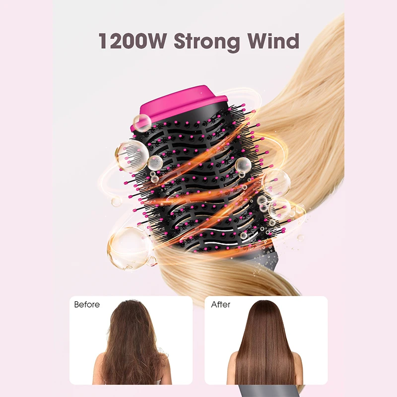 4 في 1 فرشاة الهواء الساخن الأيونات السالبة 1200 و...