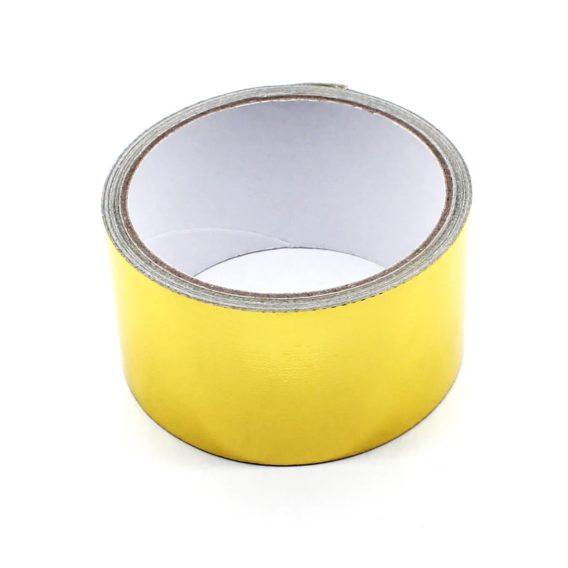 5M Gold Colored Aluminum Foil Paper Aluminum Foil Tape Automotive Exhaust Pipe Decorative Tape Gold Heat Shield Wrap