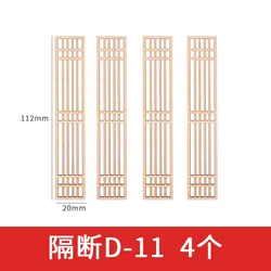 Miniature Wooden Dollhouse Decor with Folding Decorative Door (NO 11)