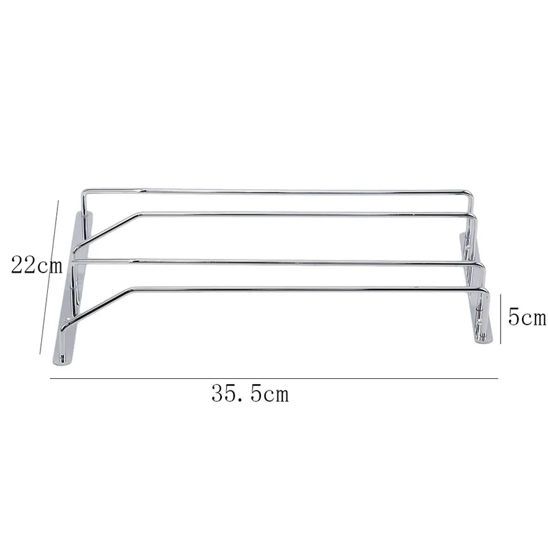 Red Wine Glass Goblets Hanger Rack 1/2pcs Upside Down Stemware Home Bar Pub Holder Stainless Steel Shelf Organizer Dish Rack