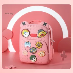 Kawaii Kids Backpack: Fashionable and Waterproof Cartoon School Bag (Pink)