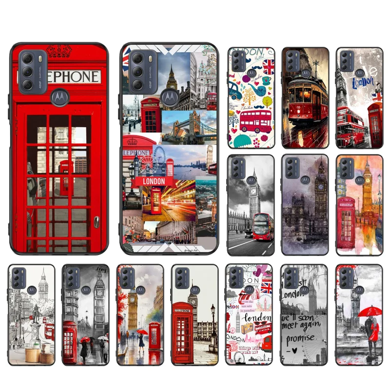 

Bus Phone Box Big Ben Case For Moto G10 G20 G30 G100 G22 G41 G13 G23 G31 G32 G40 G60 E22 E20 E30 E40 E32 Edge 20 Lite 30Neo