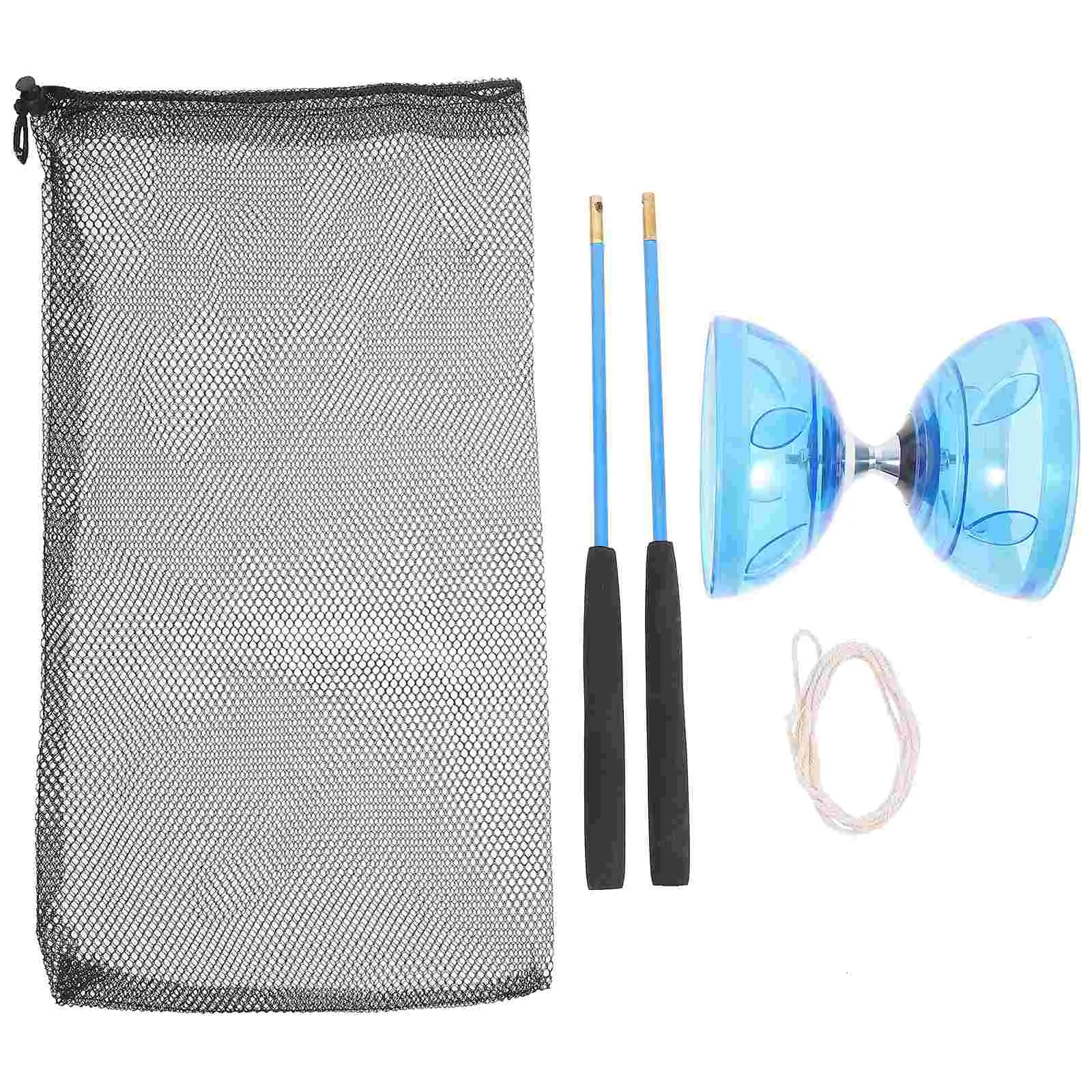 Three Bearing Diabolo Yoyo Toys Aldult Acrobatics Juggling Show Prop Tpu Chinese Fitness Elder juggle balls set chinese diabolo toy