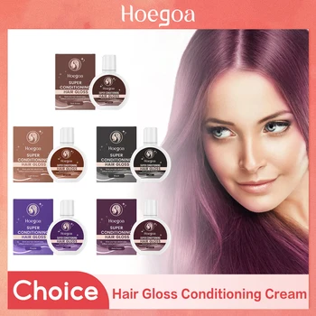 Il condizionamento del colore super lucentezza dei capelli migliora il colore aumenta la lucentezza nutriente profondo balsamo semi-permanente del colore dei capelli per marrone nero 1