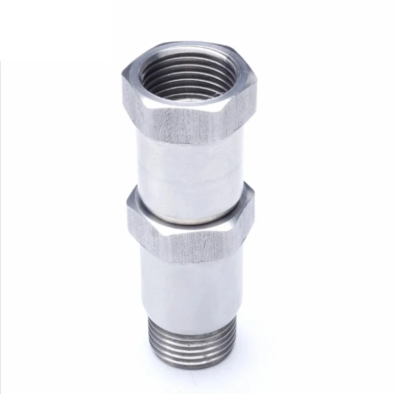 1PCS M18x1.5 O2 Oxygen Sensor Adapter 35mm Stainless Steel Connector Test Pipe Extension Adapter Universal Car Accessories 6