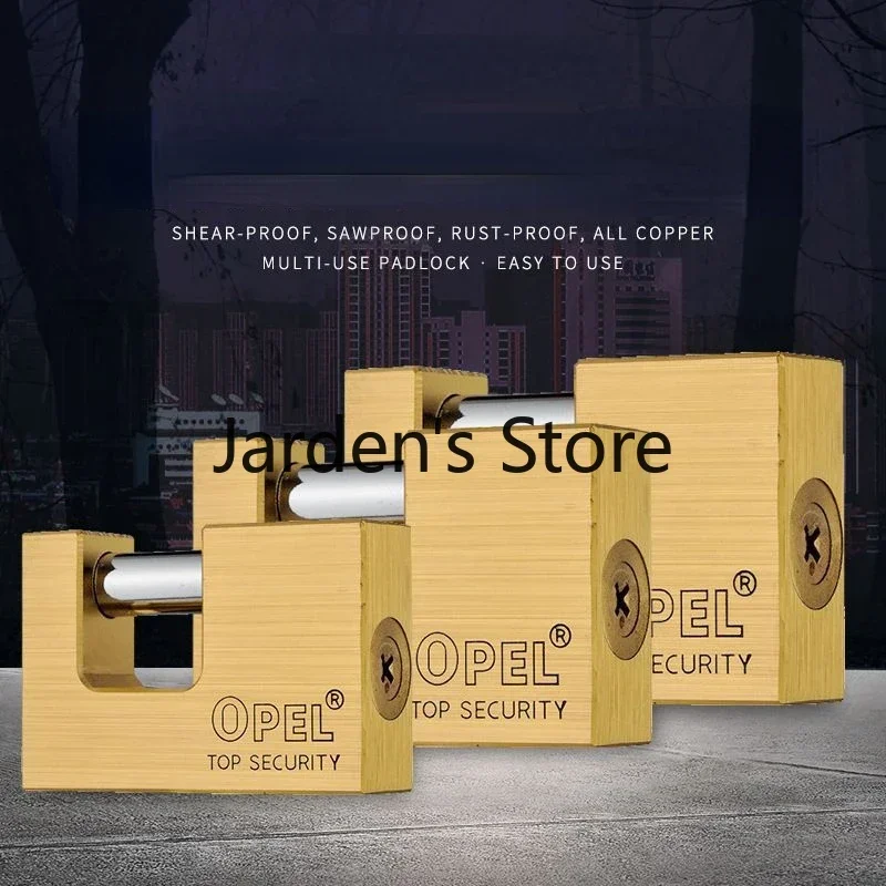Cadeado com Chave Multifuncional Anti-theft Desbloqueado Cabeça Janela Bloqueio Anti-theft Pry Door Lock