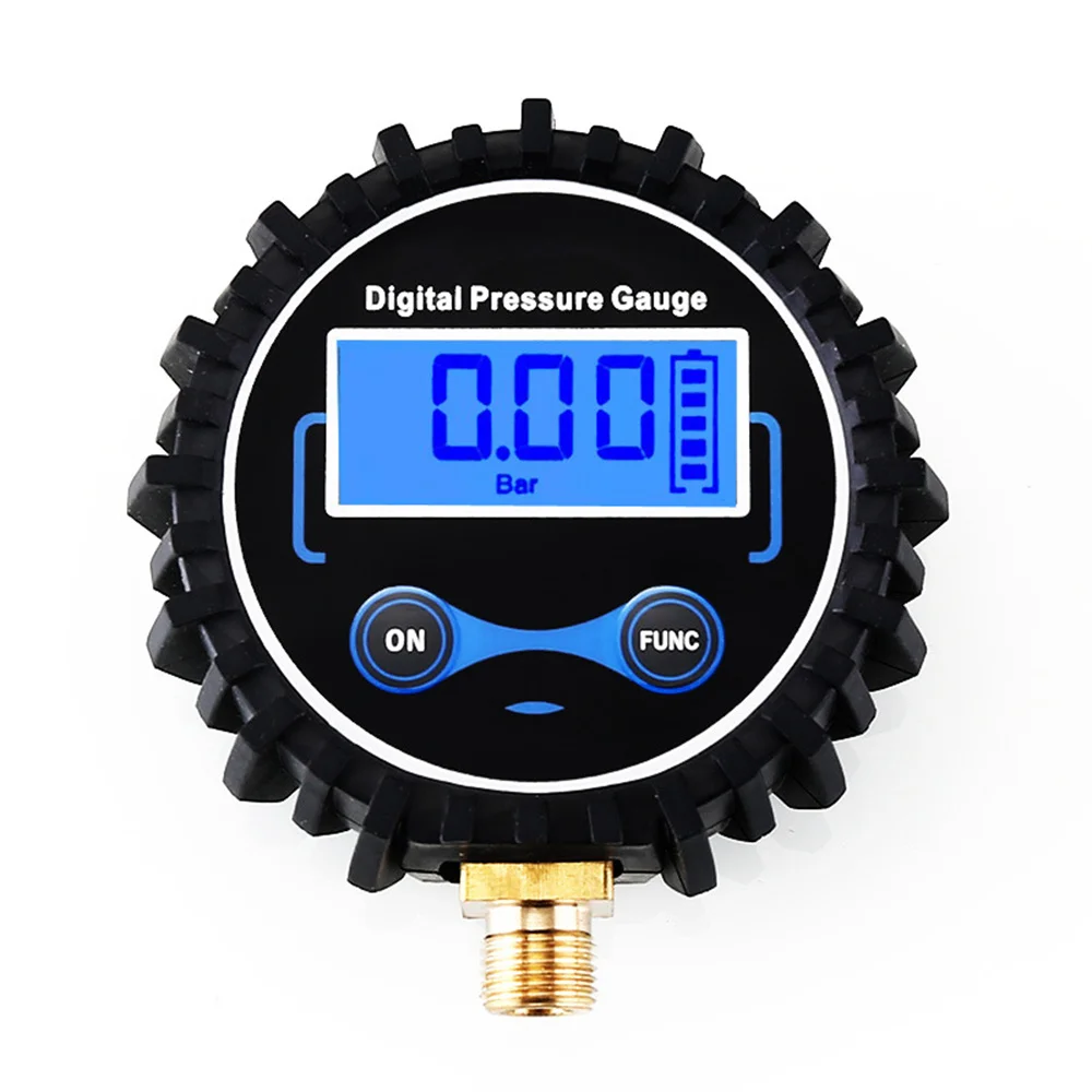 Precision Digital Tire Air Pressure Gauge with LCD Display and LED Light