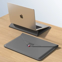 Sleek Protective Laptop Sleeve with Mouse Pad and Envelope Bag - 15-15.4 inch (Grey)