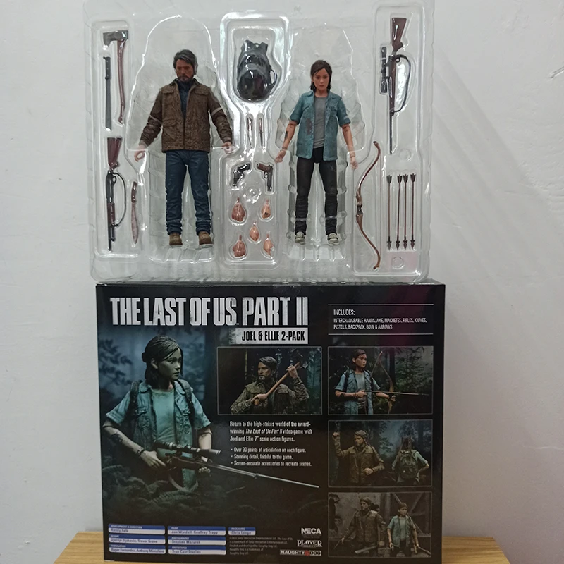 2023 New Neca Action Figure The Last Of Us Figure Joel Ellie With Bow Figure 2pcs/Set Model Toys Game Series Collection Gift