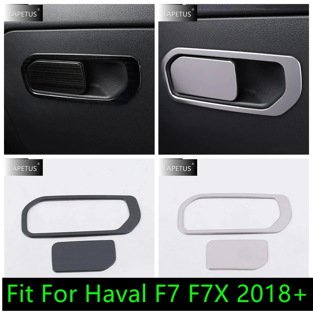 

Fit For Haval F7 F7X 2018 - 2022 Auto Gloves Box Handle Sequin Decor Cover Trim Stainless Steel Interior Accessories Parts Kit