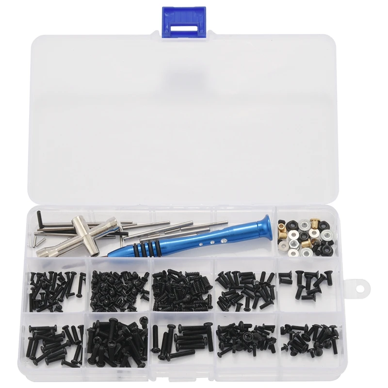 

M2 M2.5 M3 Screw Fastener Kit Cross Sleeve Hex Wrench Swing Arm Pin Screws for WLtoys 144001 1/14 RC Car Spare Parts