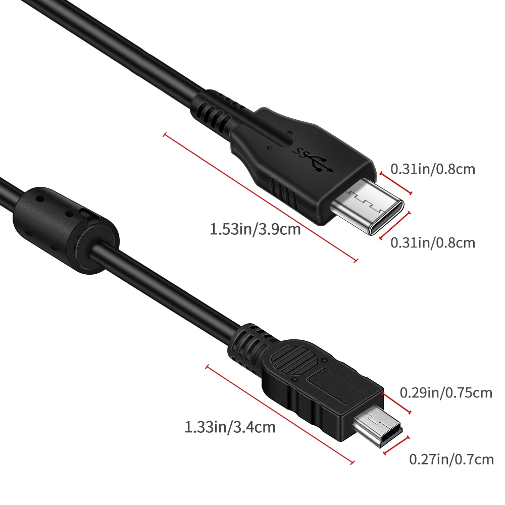 캐논 OTG 케이블, MiNi5P에서 TypeC로 연결하면, 카메라에서 스마트폰이나 태블릿 PC로 사진이나 비디오를 다운로드할 수 있습니다. 빠른 공유.