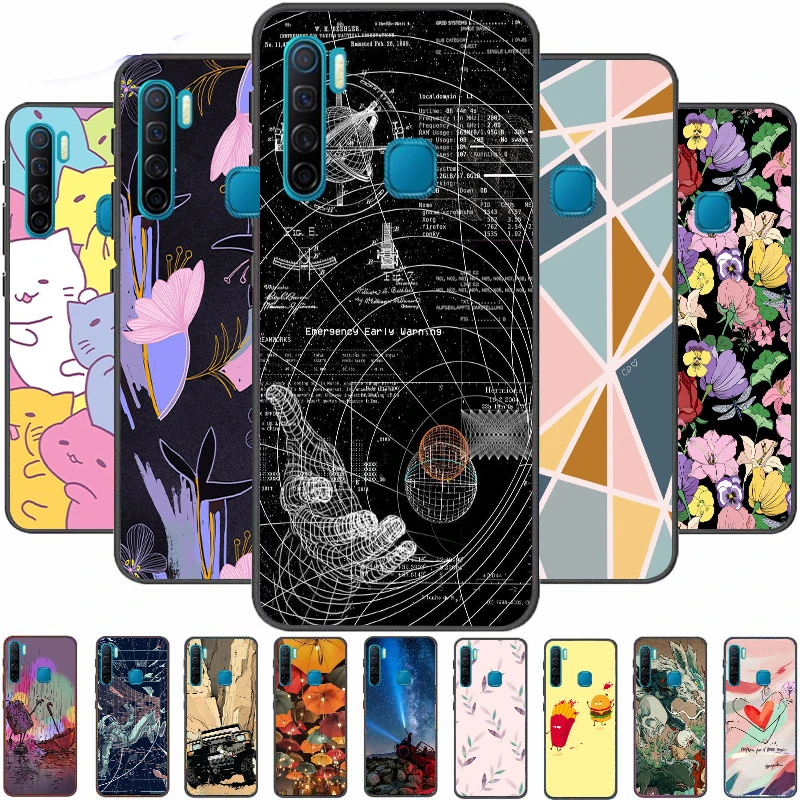 

For Infinix S5 Case Painted Phone Cases Cover For Infinix S5 Lite X652 X652B X652C Back Coque Bumpers Fashion Black Frame