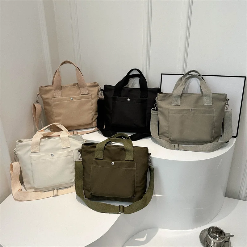 Small Casual Tote Bags Women Shoulder Messenger Bags Korean Canvas Fashion Female Crossbody Bag for Girl 2024 Cloth Handbags 4
