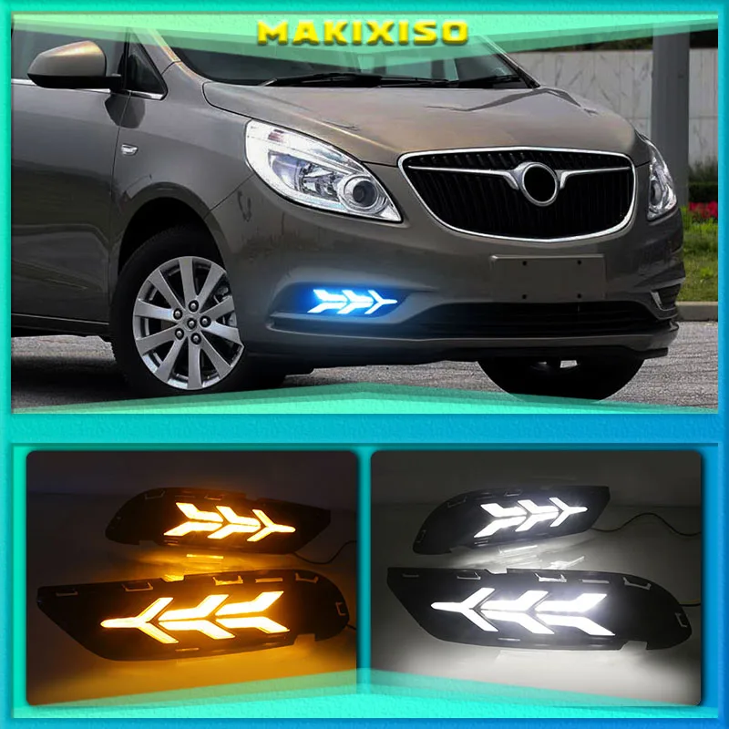

2pcs For Buick GL8 17-18 Car LED DRL Daytime Running Lights White Driving Light Waterproof Car Styling