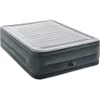 INTEX 64417ED Dura-Beam Deluxe Comfort-Plush High-Rise Air Mattress Fiber-Tech Queen 22in Bed Height 600lb Weight Capacity Grey 1