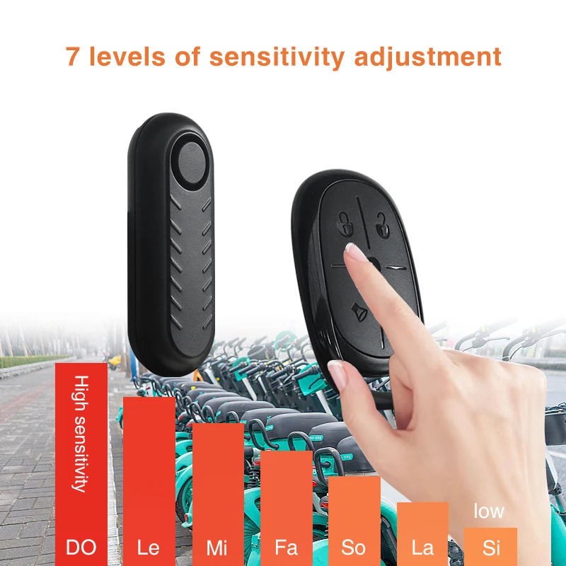 DYGSM Vibration Bicycle Alarm Anti-Theft Motorcycle Bike Alarm 110dB Waterproof with Remote