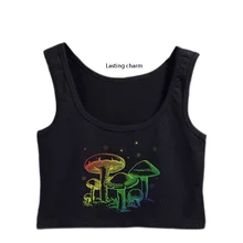 

Durable dark aesthetic charm academy cottagecore mushroom top harvest female sunlight tank top