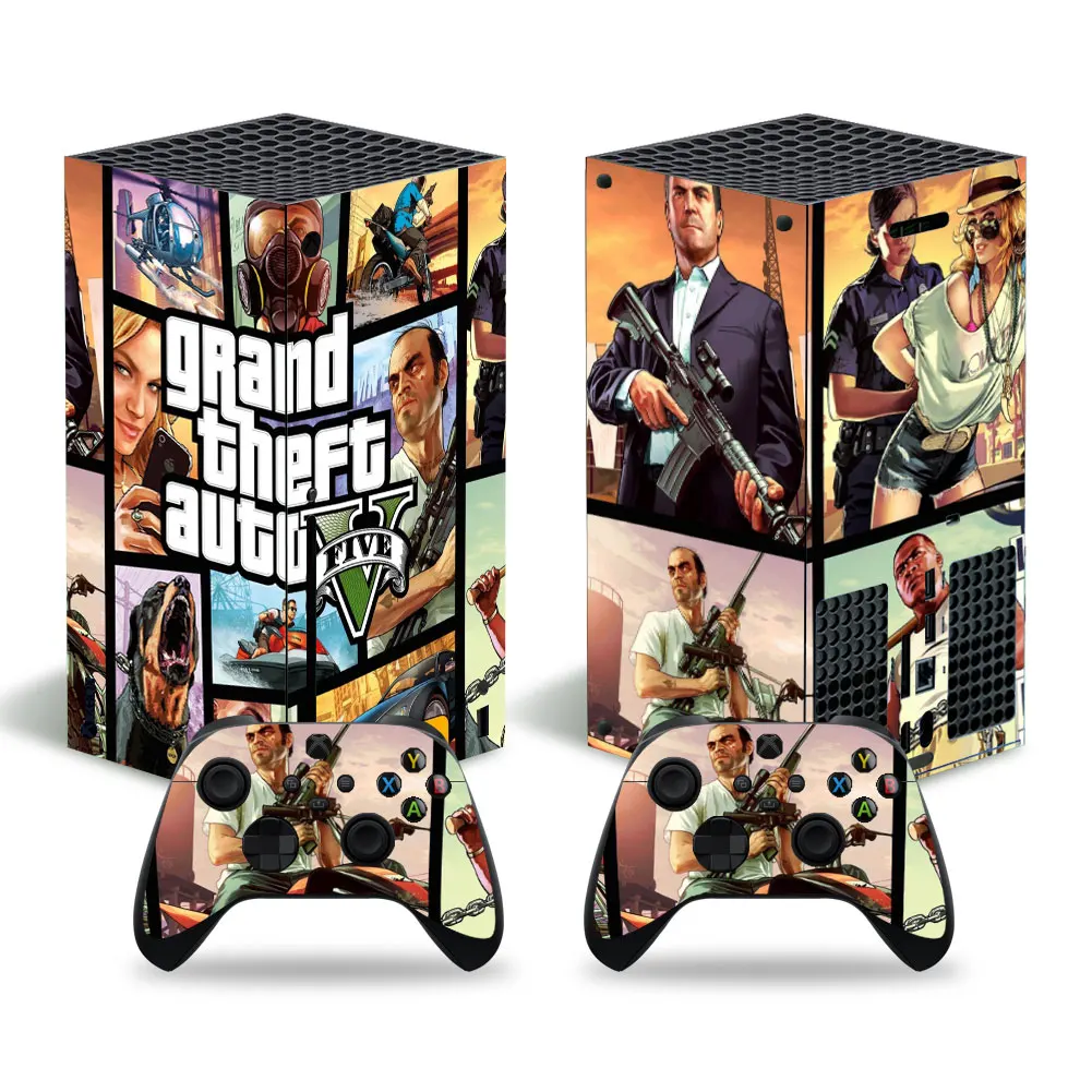 Cover Per Decalcomanie Adesiva In Pelle Stile Gta Per Console Xbox Series X E 2 Controller Xbox Series X Skin Sticker Viny