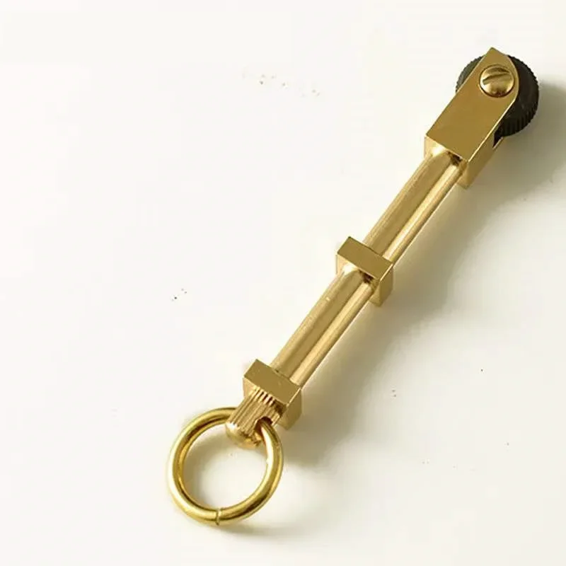 Portable Outdoor Brass Mini Pulley Wild Camping Survival